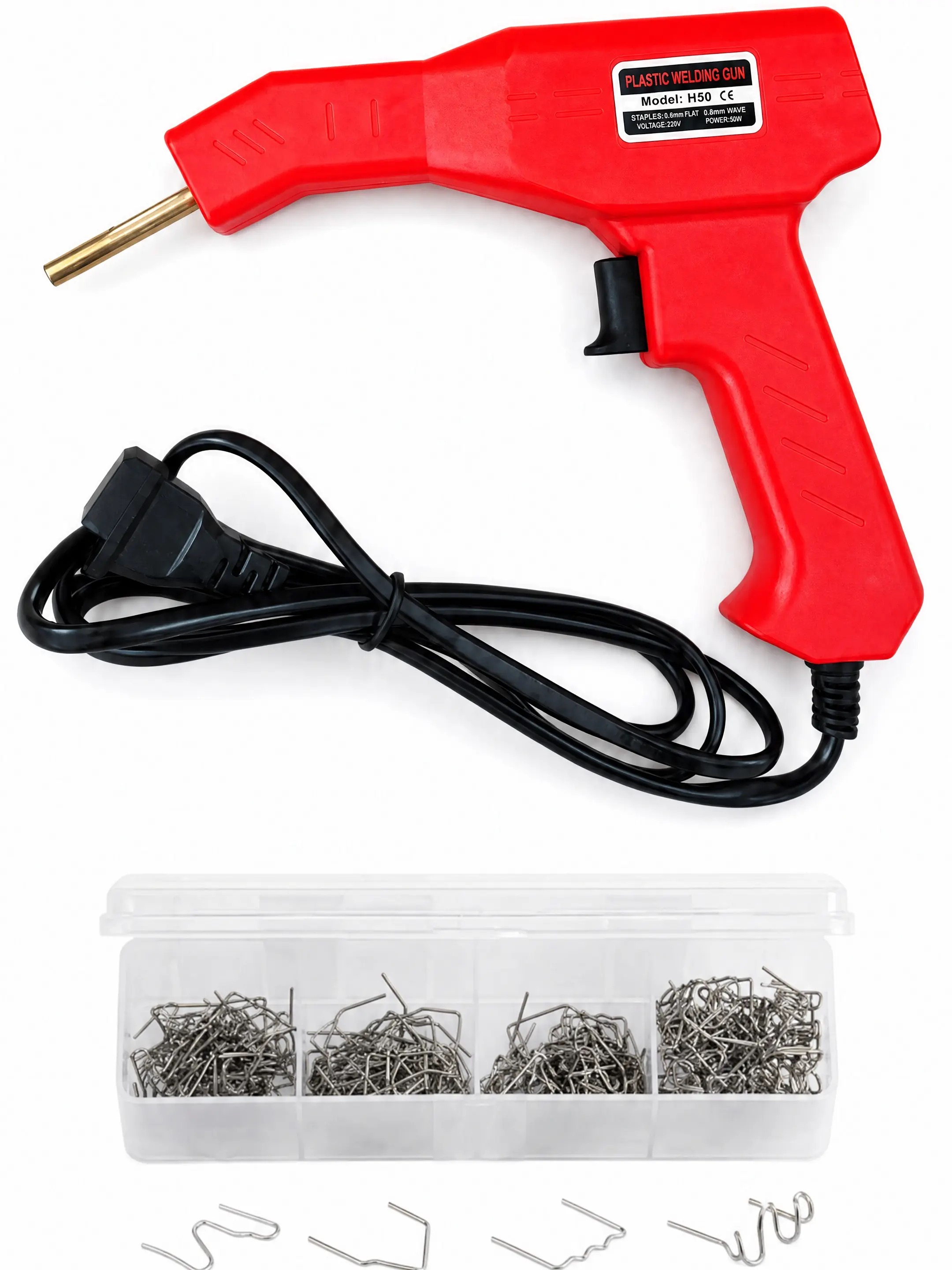 Car Plastic Welding Repair Tool, HandheldPlastic Welder for Bumper and